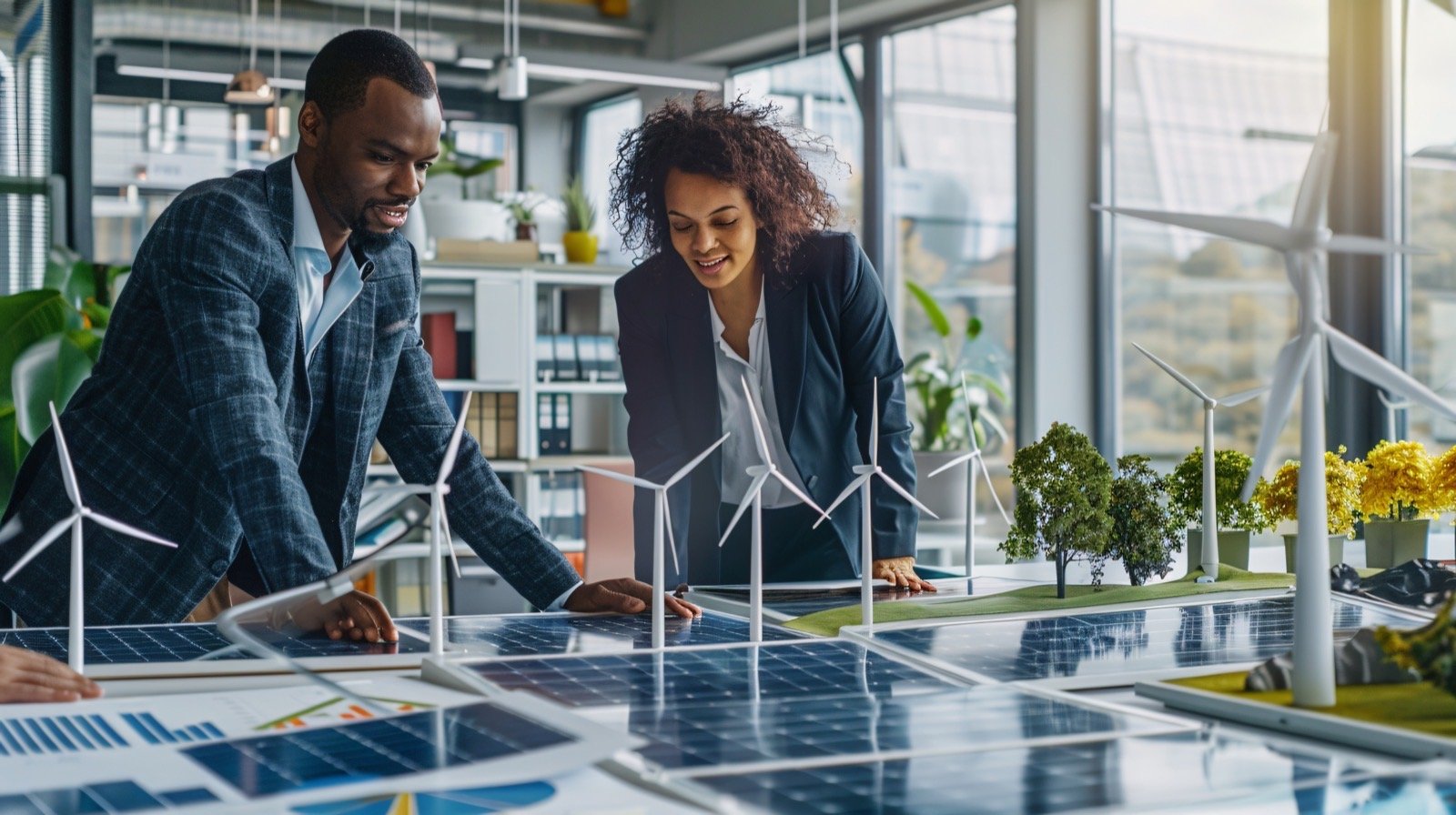 Équipe collaborant sur un projet de transformation